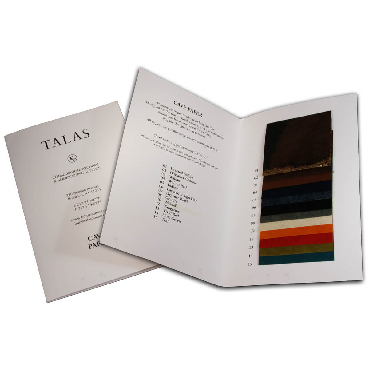 Cave Handmade Paper Sample Book TALAS