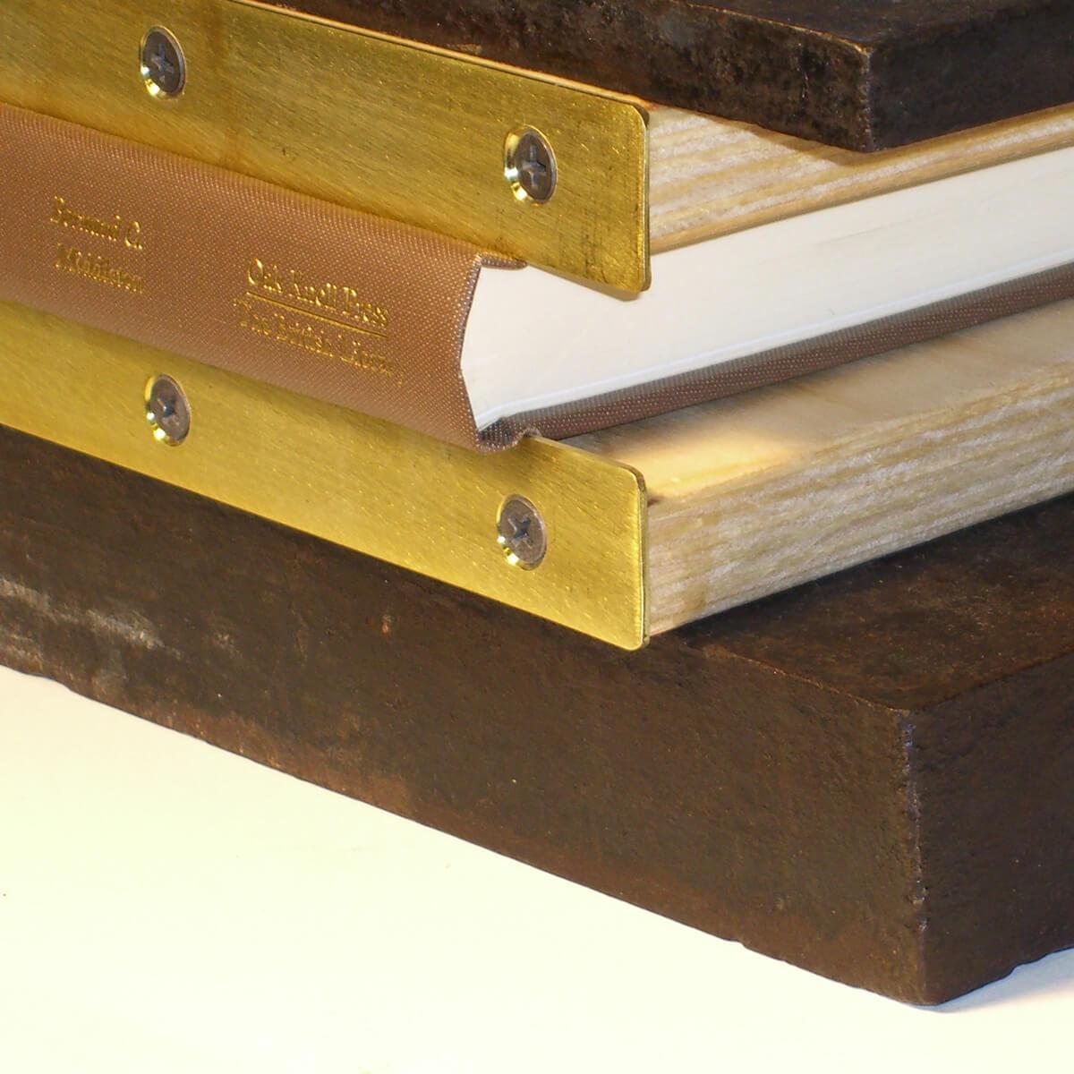 Brass Edged Press Boards Bookbinding Supplies TALAS