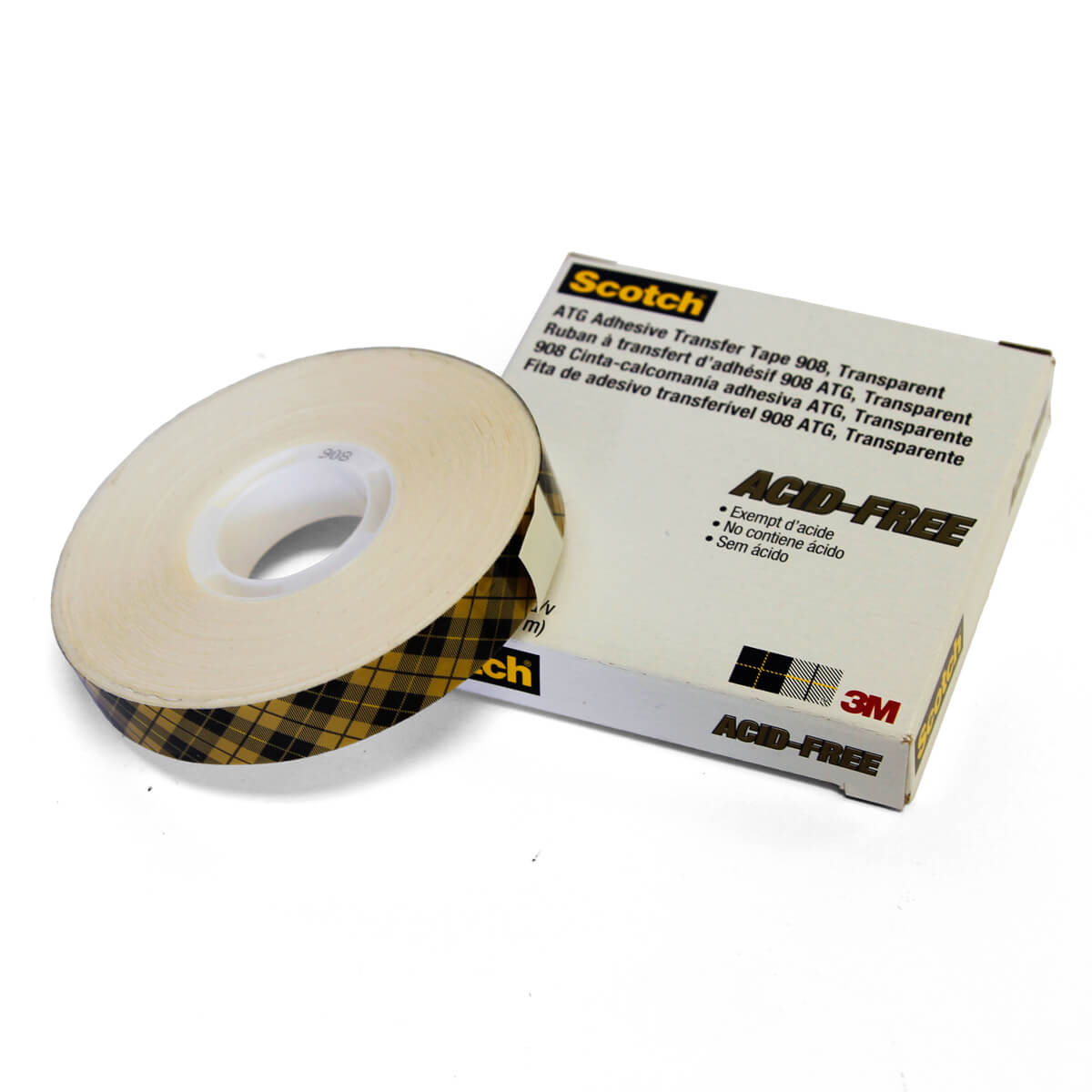 Scotch 3M ATG Gold 908 AcidFree Adhesive Transfer Tape TALAS