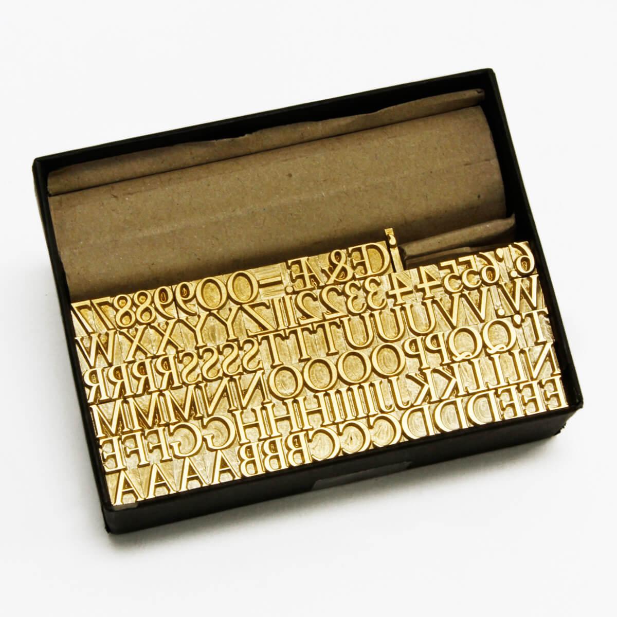 Edinburgh Brass Type for Hot Foil Printing TALAS