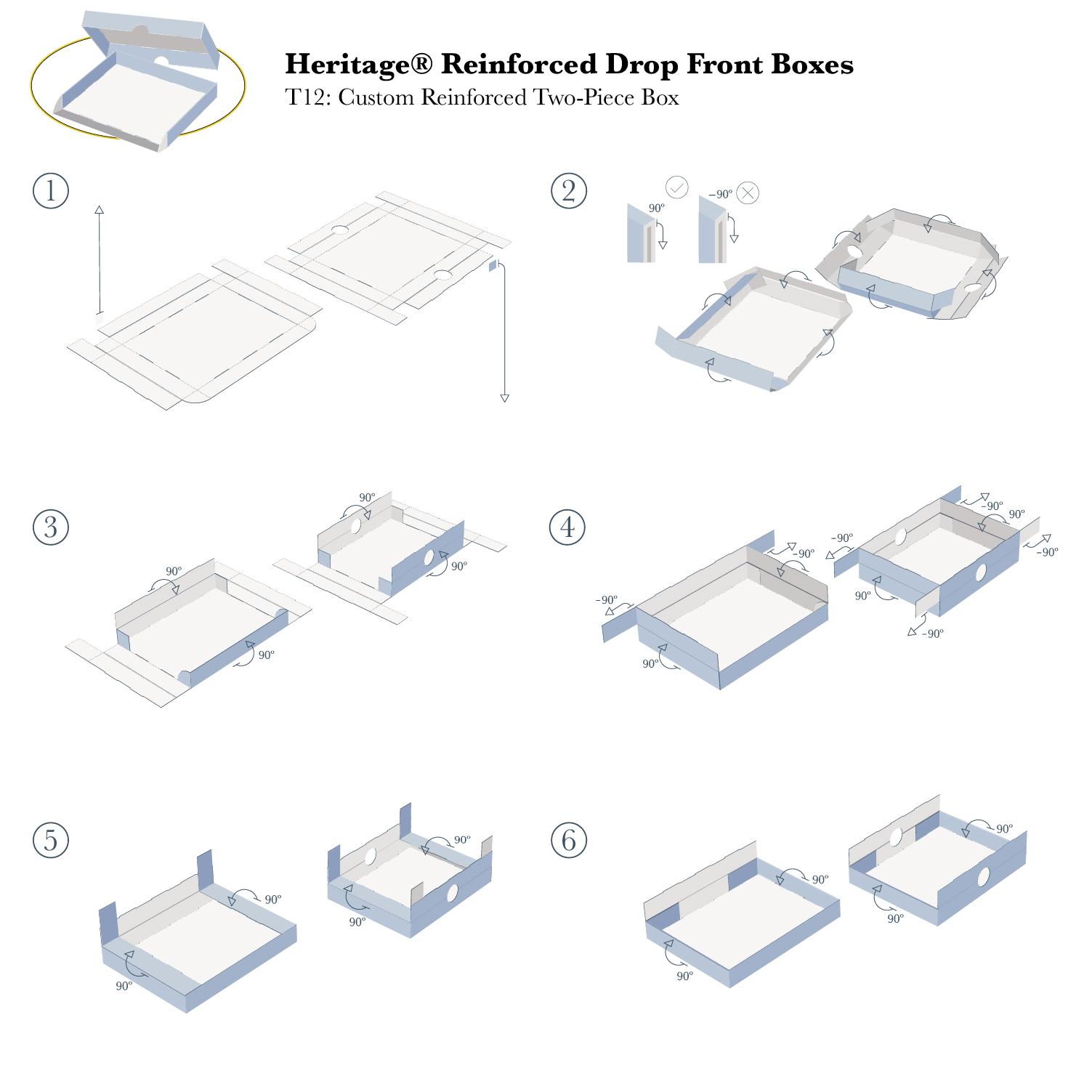 最新デザインの Reinforced Heritage® Drop TALAS | Boxes Archival Front トップス