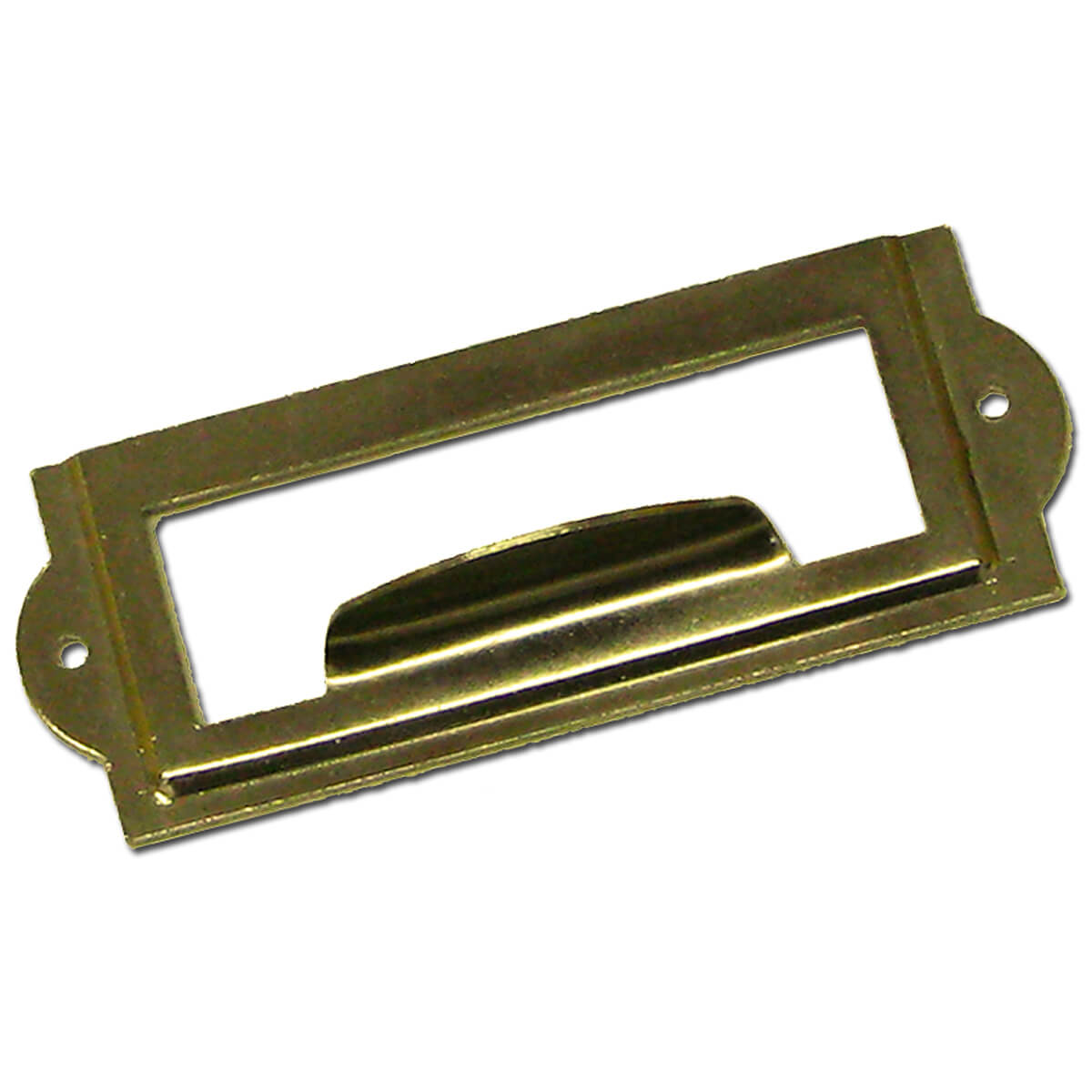 Metal Label Holders in Brass and Nickel TALAS