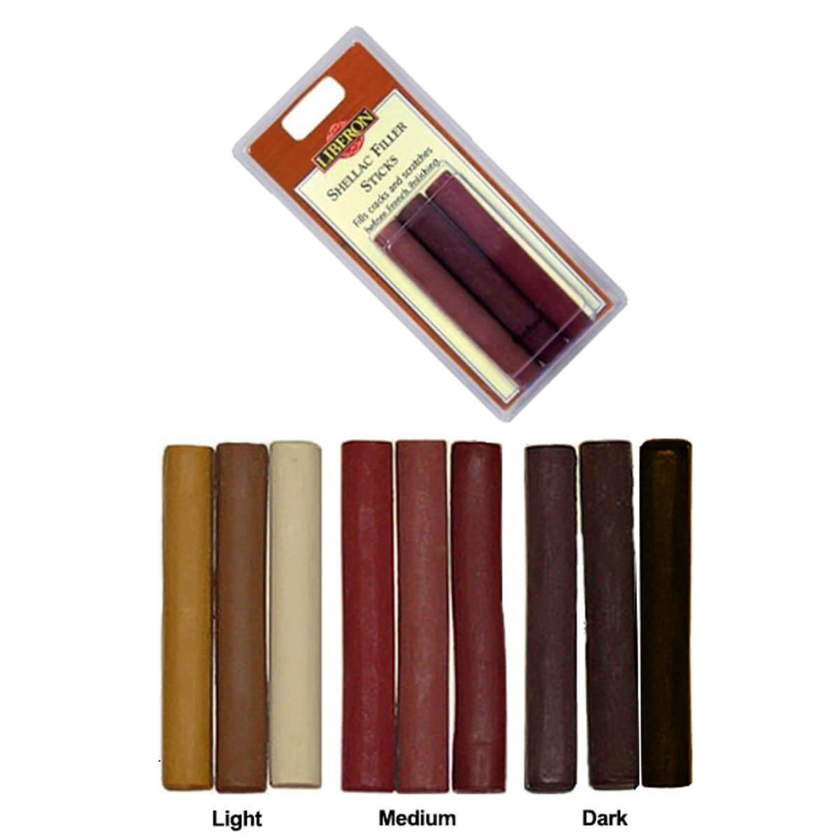 Liberon Shellac Filler Sticks TALAS