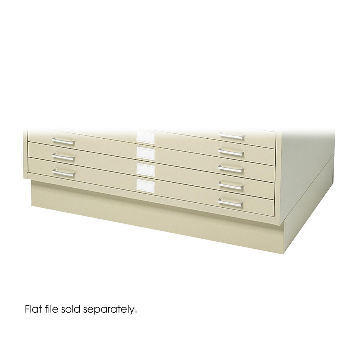 Safco steel flat file cabinet bases talas