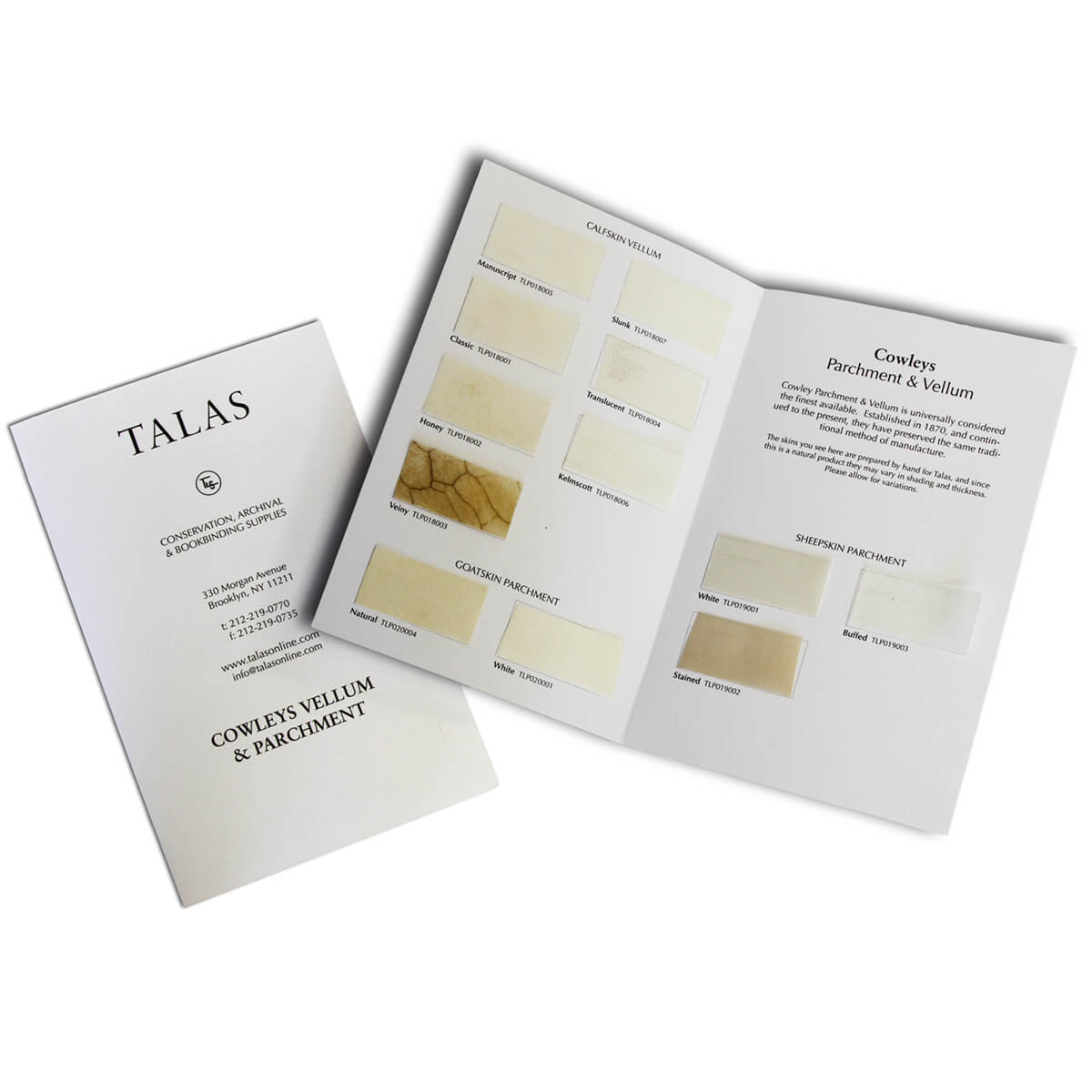 Genuine Vellum & Parchment By Cowley Samples TALAS