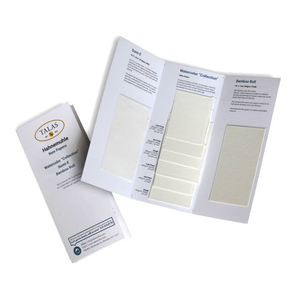 Hahnemuhle Watercolor & Bamboo Paper Sample Book TALAS