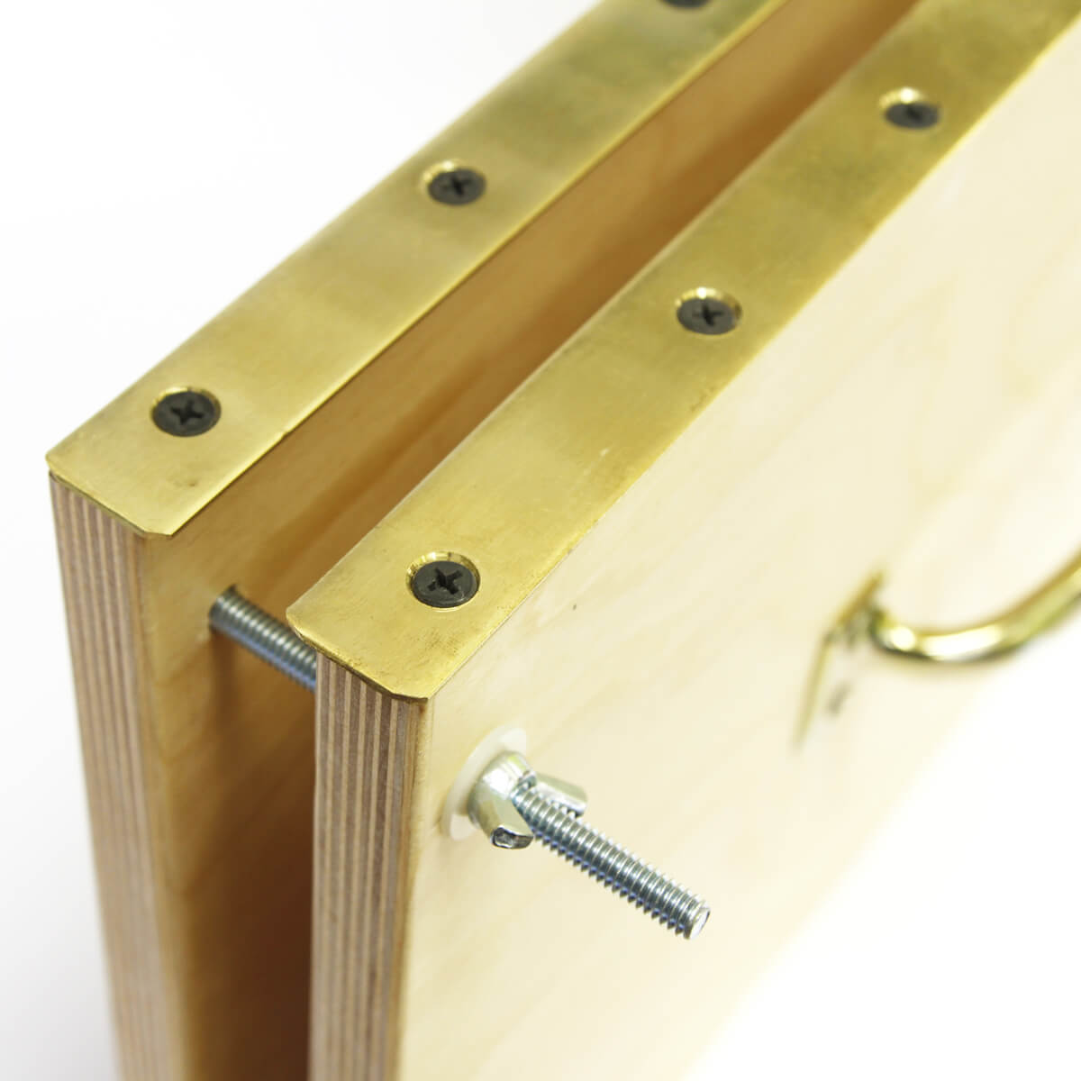 Brass Edged Press Boards: Bookbinding Supplies