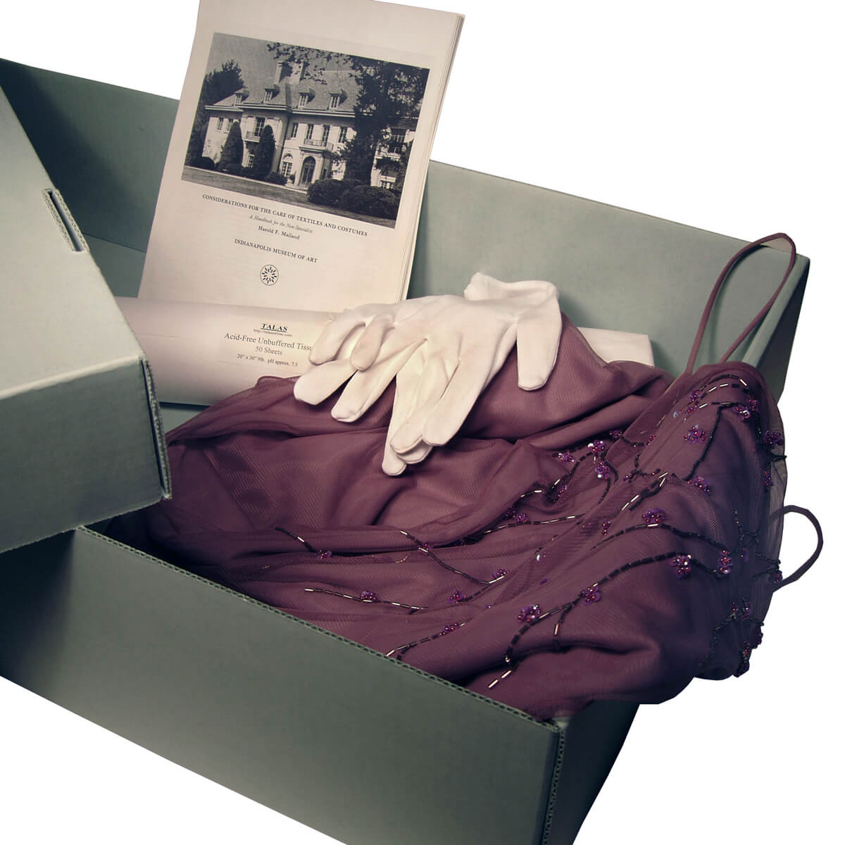 Heritage acid free textile and clothing storage kit talas