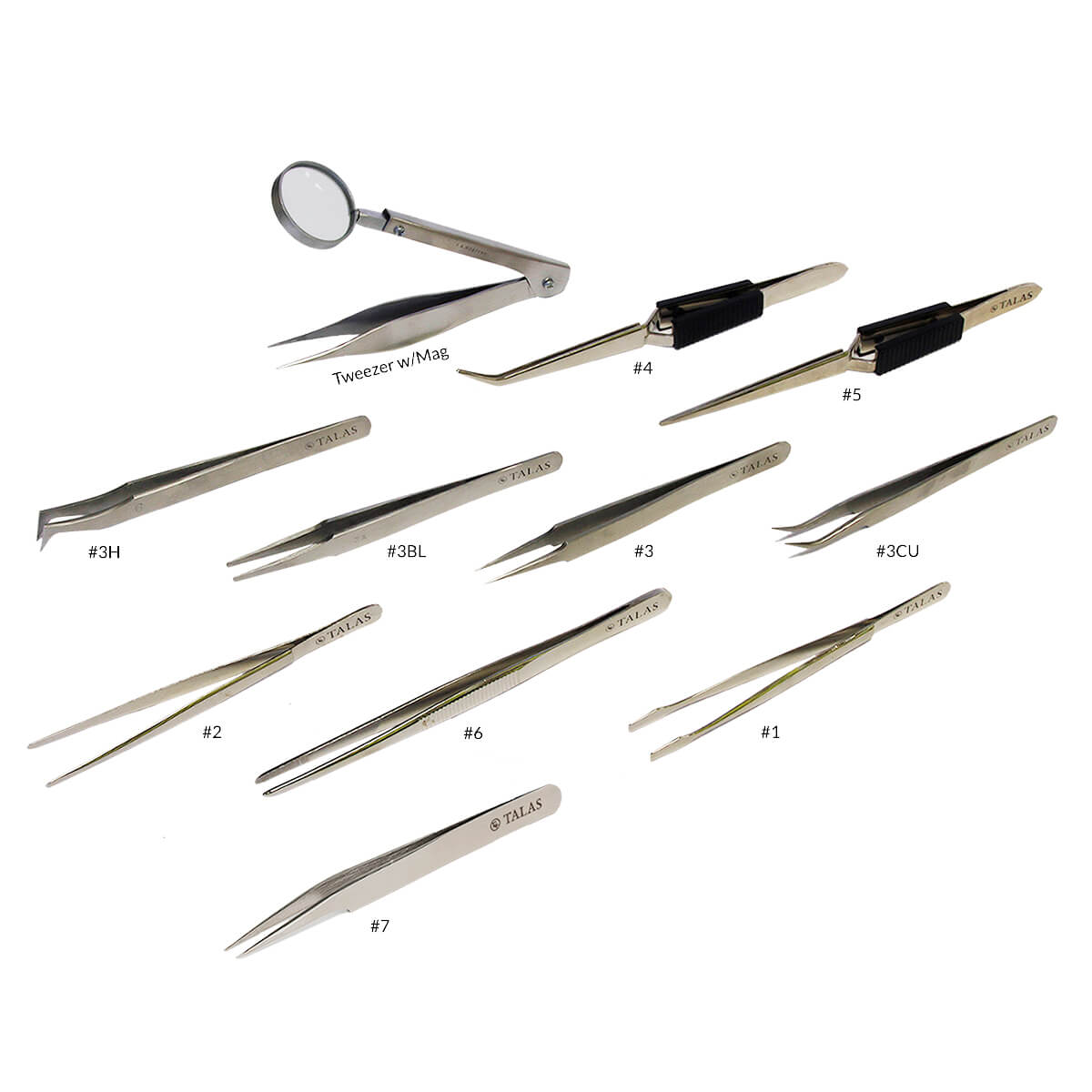thumbnail image 2 of AB Tools 6-Piece Long Tweezer Set – Self Locking, Stainless Steel – Craft, Hobby, Model Making – TE291 2 of 4