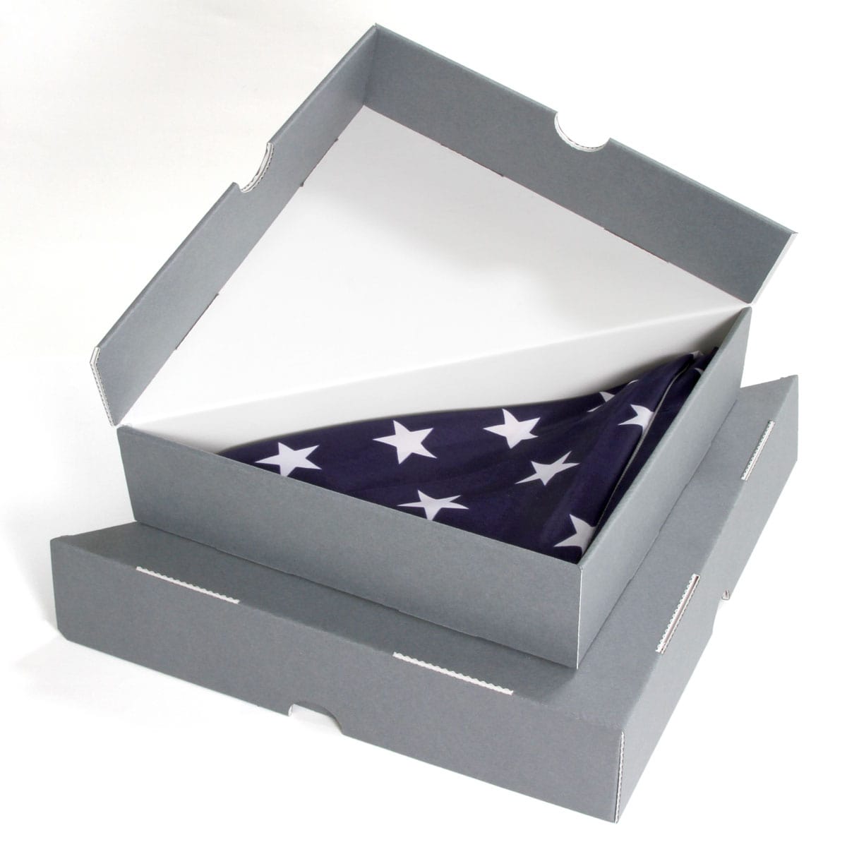 American flag in clearance triangle box